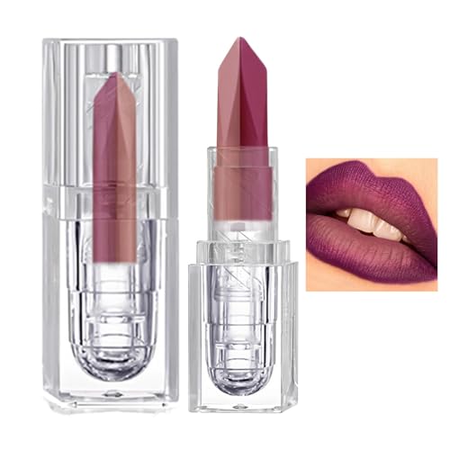 Matter Lipgloss, Matter Flüssige Lippenstift, Langlebig & Wasserfest Metally Lip Gloss, Feuchtigkeitsspendende Formel, Seidige Textur, tragbarer Lippenstift für Frauen und Mädchen von JINGLING