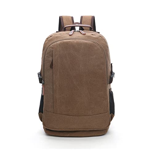 JINGYAN Herrenrucksack Wearresistant Washable Canvas Men Backpack Unisex Leisure Large Capacity Multi Function Shoulder Computer Bag von JINGYAN