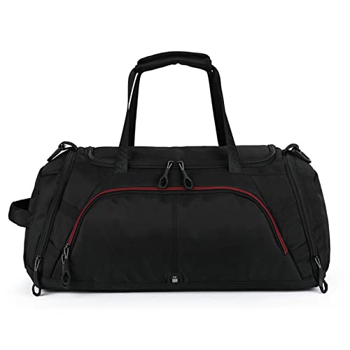 JINGYAN Sporttaschen Große Reisetasche Herren Handtasche Gepäck Seesäcke Multifunktionale Wochenend Damen Sporttaschen Umhängetasche Umhängetasche Schuhaufbewahrung von JINGYAN
