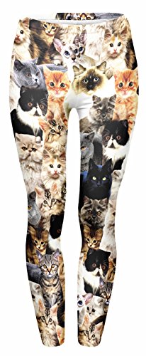 JINKAIJIA Damen Jugend Mädchen Cozy Regular and Large Size Jeans Yoga 3D Printed Leggings - Braun - Groß von JINKAIJIA