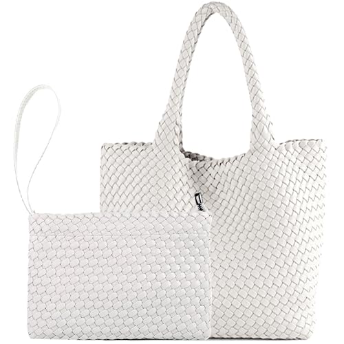 JINMANXUE Damen-Tasche in modischem Webdesign Shopping-Tasche, Reisetasche, Handtasche, Tragetasche, große Schultertaschen, 16.1" W x 7.1" D x 11" H JINMANXUE Damen-Tasche in modischem Webdesign Shopping-Tasche, Reisetasche, Handtasche, Tragetasche, große Schultertaschen, 16.1" W x 7.1" D x 11" H von JINMANXUE
