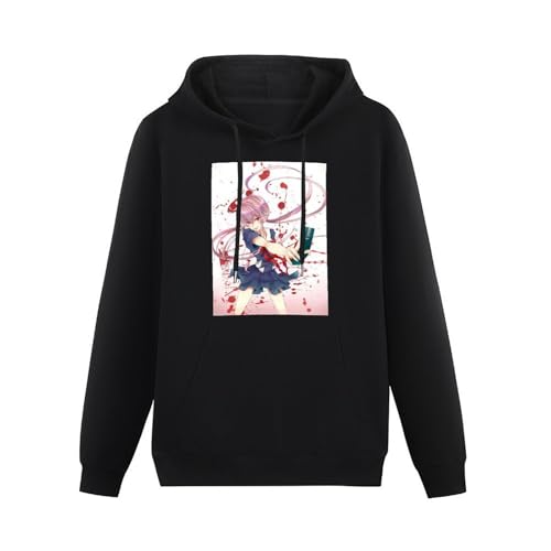 JINPUJING Future Diary Yuno Gasai Men Gym Mens Hoodies Printed Graphic Pullover Unisex Black Sweatshirts M JINPUJING Future Diary Yuno Gasai Men Gym Mens Hoodies Printed Graphic Pullover Unisex Black Sweatshirts M von JINPUJING