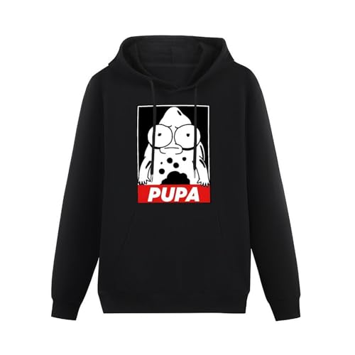 JINPUJING Solar Opposites The Pupa Mens Hoodies Printed Graphic Pullover Unisex Black Sweatshirts L von JINPUJING