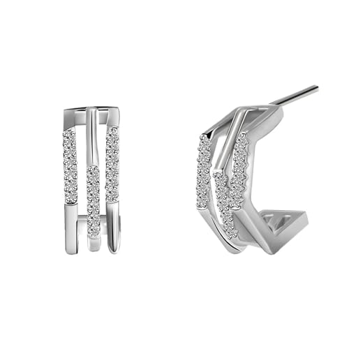 Farbige Goldohrringe For Damen, Pure Mode, Leichter Luxus, High-End-Design, Temperament, Vielseitige Ohrringe For Die Freundin(R) von JINSHENGXINA