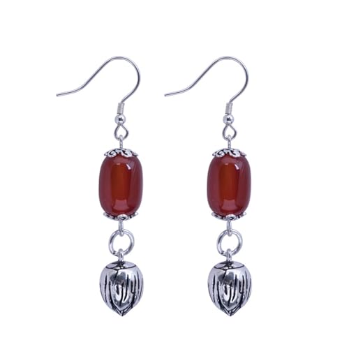 JINSHENGXINA Achat-Fassperlen-Ohrringe for Frauen, Florale Ohrringe von JINSHENGXINA