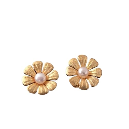 JINSHENGXINA Blume Ohrringe Perlen Acht-Blatt Blume Ohrstecker(S) von JINSHENGXINA