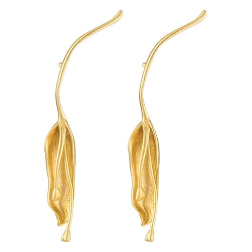 JINSHENGXINA Damen Blütenknospen Ohrringe Im Chinesischen Stil Blumenohrringe von JINSHENGXINA