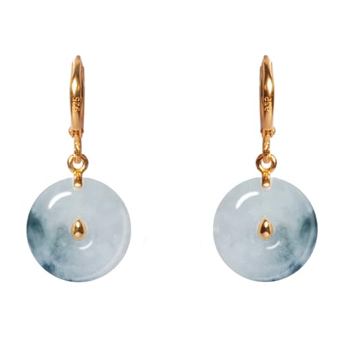 JINSHENGXINA Damen-Ohrringe Mit Peace-Medaillon von JINSHENGXINA