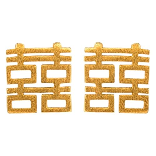 JINSHENGXINA Double Happiness Ohrringe for Damen von JINSHENGXINA