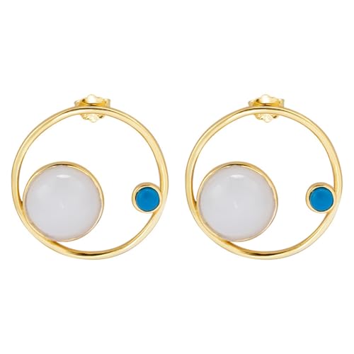 JINSHENGXINA Geometrische Ohrringe for Damen Und Ohrstecker Aus Nephrit-Jade von JINSHENGXINA