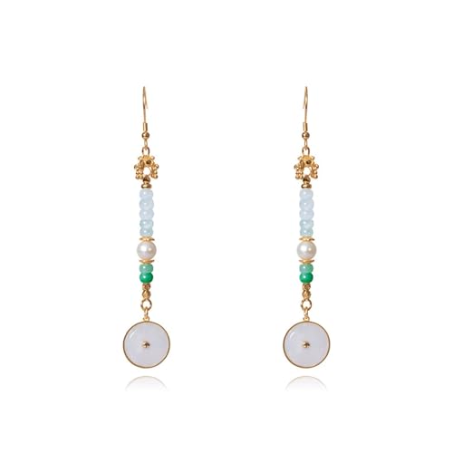 JINSHENGXINA Goldene Perlenohrringe for Damen JINSHENGXINA Goldene Perlenohrringe for Damen von JINSHENGXINA