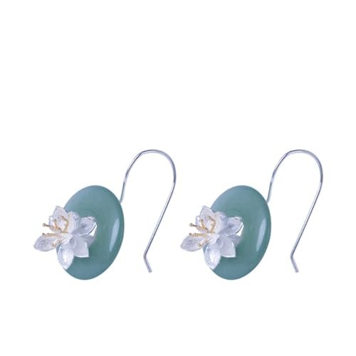 JINSHENGXINA Handgefertigte Ohrringe for Frauen Lotusblumenohrringe von JINSHENGXINA