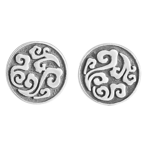 JINSHENGXINA Lucky Cloud Damen-Ohrringe Mit Wolkenmuster Und Wellen von JINSHENGXINA