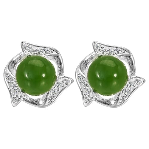 JINSHENGXINA Mikro-eingelegte Zirkonjaspis-Ohrringe for Damen von JINSHENGXINA