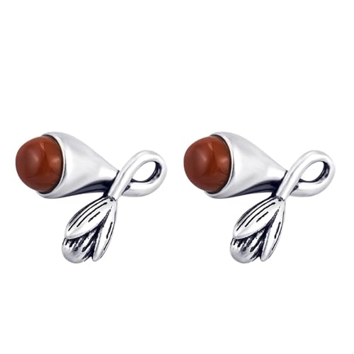 JINSHENGXINA Rote Blumenohrringe for Damen von JINSHENGXINA