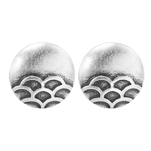 JINSHENGXINA Wasserwellen-Ohrringe for Damen Im Fischschuppen-Design von JINSHENGXINA