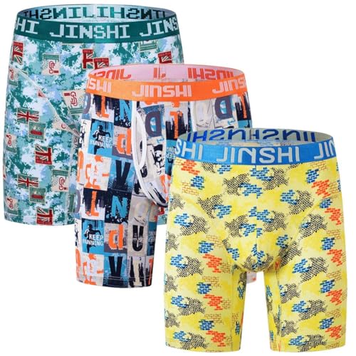 JINSHI Herren Jsck Retroshorts, Jsck-02 3er-Pack, X-Large von JINSHI