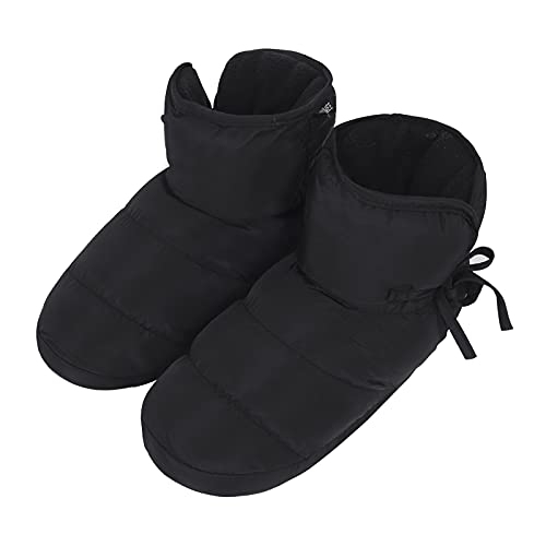 Daunenschuhe Unisex Hüttenschuhe Hausschuhe mit Plüsch Gefüttert Winterhausschuhe Warm Pantoffeln Stiefel Indoor Outdoor Wasserdicht Slippers Hüttenstiefel Hause Wärme Hausschuhe für Damen Herren von JINTN