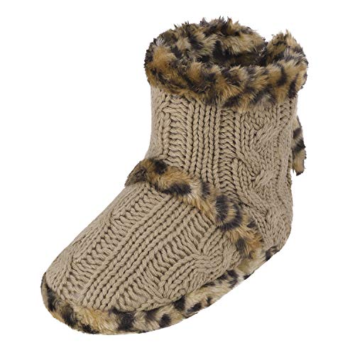 JINTN Ball Nähte Stiefel Pantoffeln Warme Schuhe Winter Stiefeletten Schlupfstiefel Hüttenschuhe Leicht Rutschfeste Slippers mit Weichen Pom Poms von JINTN