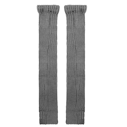 JINTN Verlängert Overknee Kniestrümpfe Überknie Dicke Stricken Stulpen Gestrickte Beinwärmer Baumwolle Socken Stiefel, 70 CM von JINTN