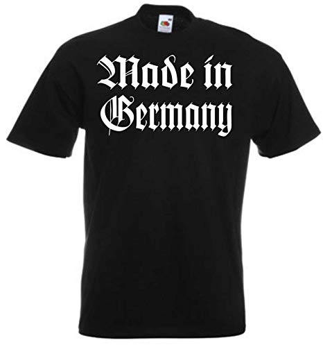JINTORA - T-Shirts für Herren schwarz - Größe L - Made in Germany Altdeutsch - Fun-Shirt Spruch lustig - für Sport, Freizeit, Funshirt, Urlaub von JINTORA