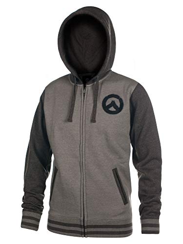 Overwatch Kapuzen Jacke Logo Founding Member Varsity schwarz grau - XXL von Overwatch