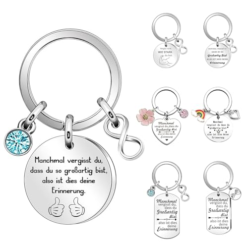 JINYJIA Mutmacher Schlüsselanhänger - Geschenk für Frauen, Motivationsgeschenke, Aufmunterung für Beste Freundin, Abschiedsgeschenk von JINYJIA