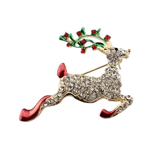 Broschen Und Anstecknadeln Für Damen Hirsch Diamant Weihnachtsbrosche Weihnachtsserie Anstecknadel Kristallschnallennadel von JINZIJINYU