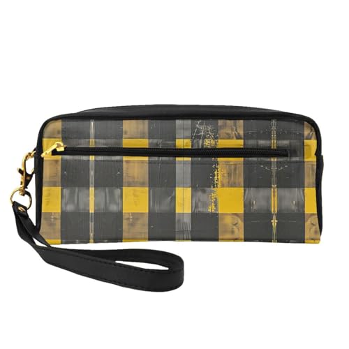 JIPOFD Kosmetiktasche, Reise-Kulturbeutel, Organizer, niedliche Aufbewahrungstasche für Damen, Gelb / Grau / Schwarz, Schwarz , Einheitsgröße JIPOFD Kosmetiktasche, Reise-Kulturbeutel, Organizer, niedliche Aufbewahrungstasche für Damen, Gelb / Grau / Schwarz, Schwarz , Einheitsgröße von JIPOFD