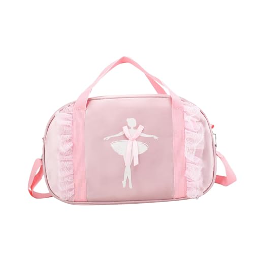 JISADER Ballett-Tanz-Tasche, süße Turnbeutel für Kinder zum Tanzen, Geburtstagsgeschenk, Sport, Reisen, ROSA von JISADER