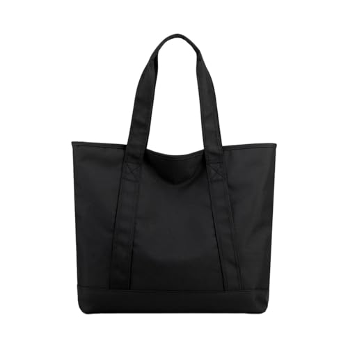JISADER Damen Tragetasche, Große Kapazität, Handtasche für Sport Und Einkäufe, Schwarz von JISADER