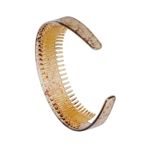 JISADER Gezahntes Damen Stirnband für Lockiges Haarstyling Und Den Heimgebrauch, Leichter Kaffee JISADER Gezahntes Damen Stirnband für Lockiges Haarstyling Und Den Heimgebrauch, Leichter Kaffee von JISADER