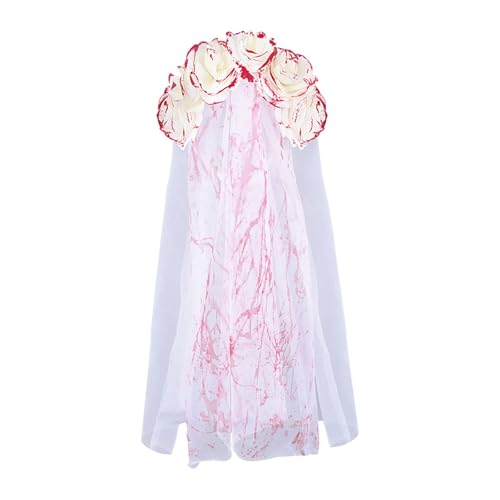 JISADER Halloween Schleier Braut Kopfbedeckung Cosplay für Karneval Party von JISADER