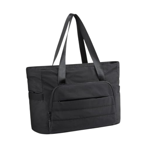 JISADER Handtasche Handtasche Tte für Laptop mit Leicht Elegantem Teppichgurt mit Großer Kapazitätsdatierung, Schwarz von JISADER