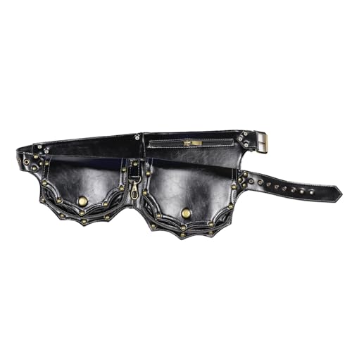 JISADER Hüfttasche, Geldbörse, mittelalterliche Tasche, Steampunk, stilvolle Gürteltasche, Umhängetasche, Hüfttasche für Sport, Radfahren, Outdoor, Angeln, von JISADER