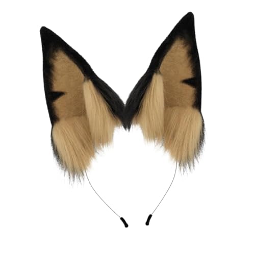 JISADER Hundeohren Stirnband Cosplay Ohren Haarreif für Halloween von JISADER