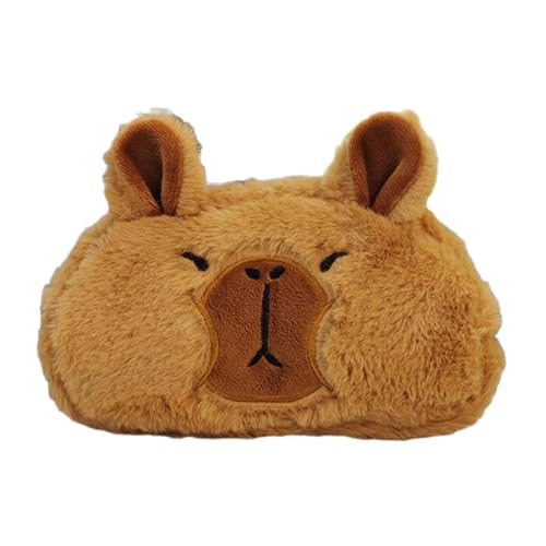 JISADER Plüsch Capybara Federmäppchen Plüsch Tier Schreibwaren Tasche Stift Tasche Bleistift Tasche für Büro, Stil b von JISADER