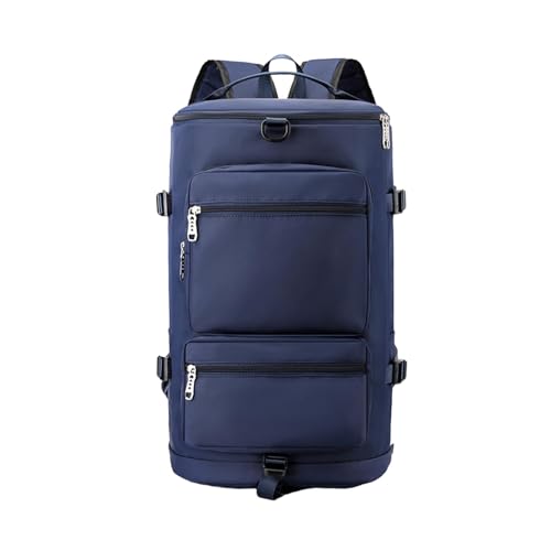 JISADER Reisetasche, Sporttasche, Rucksack, tragbar, faltbar, Gepäcktasche, Sporttasche, Sporttasche für Damen und Herren, Reisen, Training, Workout, Dunkelblau von JISADER