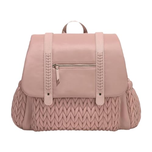 JISADER Rucksack mit Schichten mit Entspannter Seitenpocke Der Sich Wechselnde Tasche des Rucksacks, Rosa von JISADER