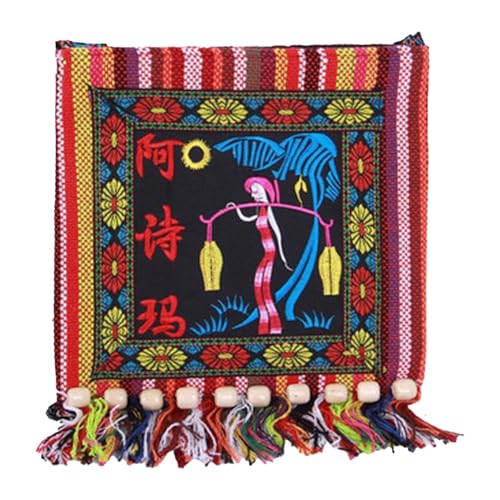 JISADER Stickerei Tasche Dekor Umhängetasche für Neujahr Dating Party Favors Urlaub, Rot von JISADER