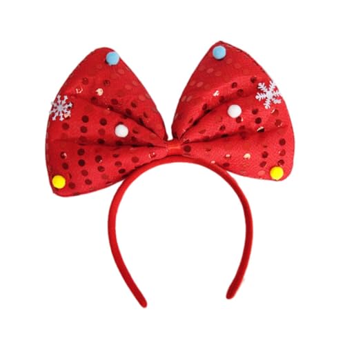 JISADER Weihnachtskopfbedeckungen für Partys Und Festivals, Lustige Haaraccessoires, Schleife von JISADER