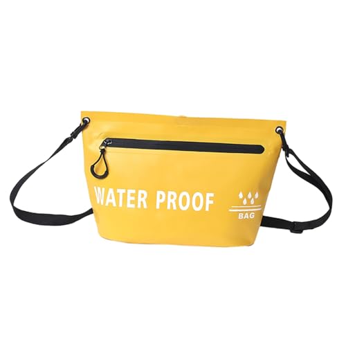 JISADER wasserdichte Umhängetasche, wasserdichte Trockentasche, Geldbörse, Handtasche, Umhängetasche für Driften, Camping, Wassersport, Damen und Herren, Gelb von JISADER