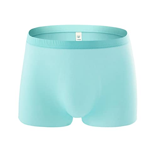 Boxershorts Eisseide Herren Eisseide Unterwäsche Herren Nahtlos Seamless Unterhosen Durchsichtig Atmungsaktiv Reizwäsche Transparente Retroshorts Bequem Low Rise Sommer Underwear Sky Blue L von JISUXIAB