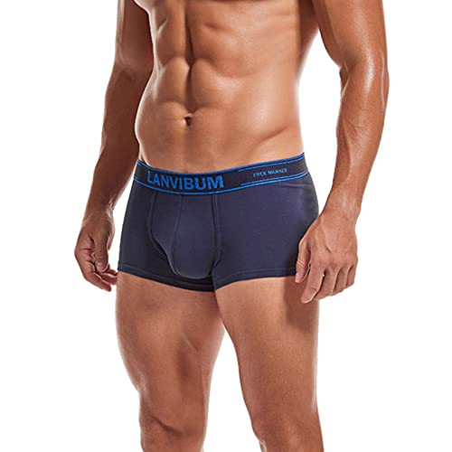 Emf blockierende Unterwäsche, männliche Mode, Unterhose, Unterhose, Unterhose, Unterwäsche, Herren, 7,6 cm, navy, XL von JISUXIAB