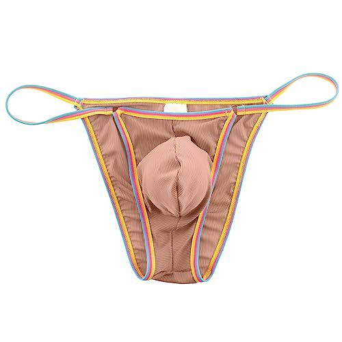 JISUXIAB Erotische Herren Wäsche Sissy Dessous Slip Mit Bulge Beutel Durchsichtige String Tanga Transparente Low Rise Reizwäsche Männer Gay Sport Slip Sommer Slips Weiche Unterwäsche von JISUXIAB