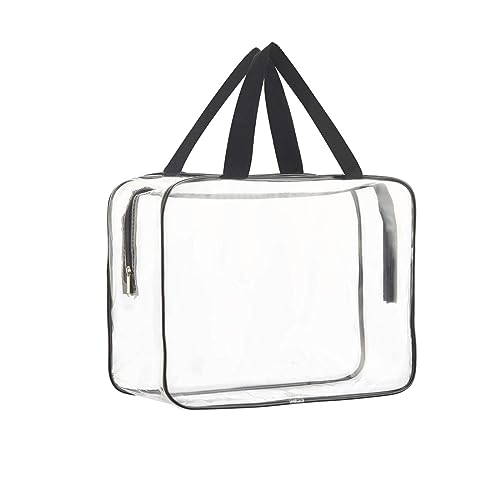 1 Stück Transparente Tragetasche Kosmetik Aufbewahrungstasche Make Up Organizer Tasche wasserdichte Make-Up-Handtasche Crossbody Messenger Schultertasche von JITNGA