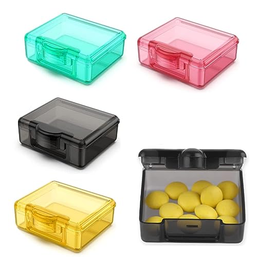 4 Stück Kleine Pillen-Organizer-Box Niedliche Mini-Reise-Pillendose Organizer Wochenbox Medizin-Organizer Behälter Vitamin-Behälter Halter Für Outdoor-Reisen Camping (Vier Farben) von JITNGA