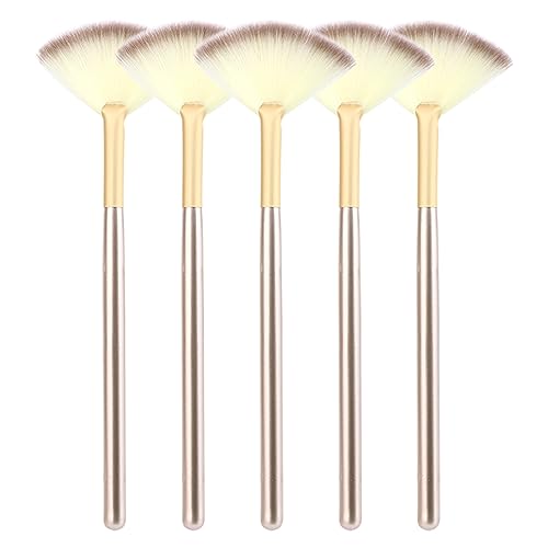 5 Stück Gesichtsfächer Pinsel Make-Up Pinsel Schlank Weich Pinsel Kosmetische Multi-Use-Tools Für Frauen Mädchen Make-Up Artist Stylist von JITNGA