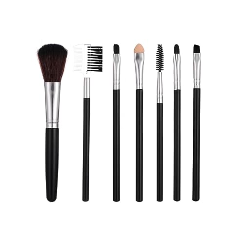 7 Stück Augen Make Up Pinsel Set Professionelle Für Reise Concealer Augenbrauen Eyeliner Foundation Puder Make-Up-Werkzeuge von JITNGA