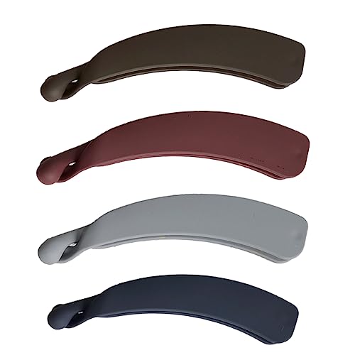 Jitnga 4 Stück Pferdeschwanz Haarklammer Haarspange Bunten Bananen Haarspange Große Rutschfeste Bananenspange Damen Für Damen Und Mädchen (4 Farben) von JITNGA